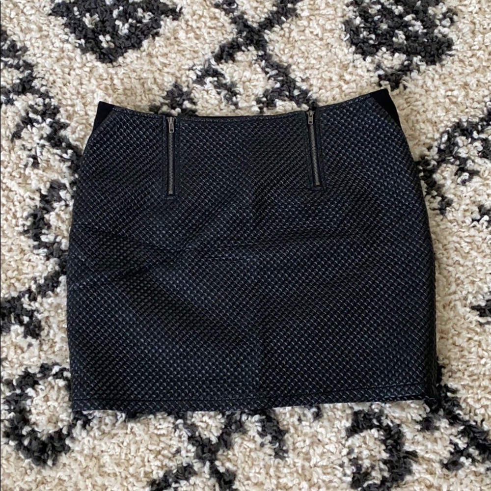 Sugar Lips faux leather mini skirt